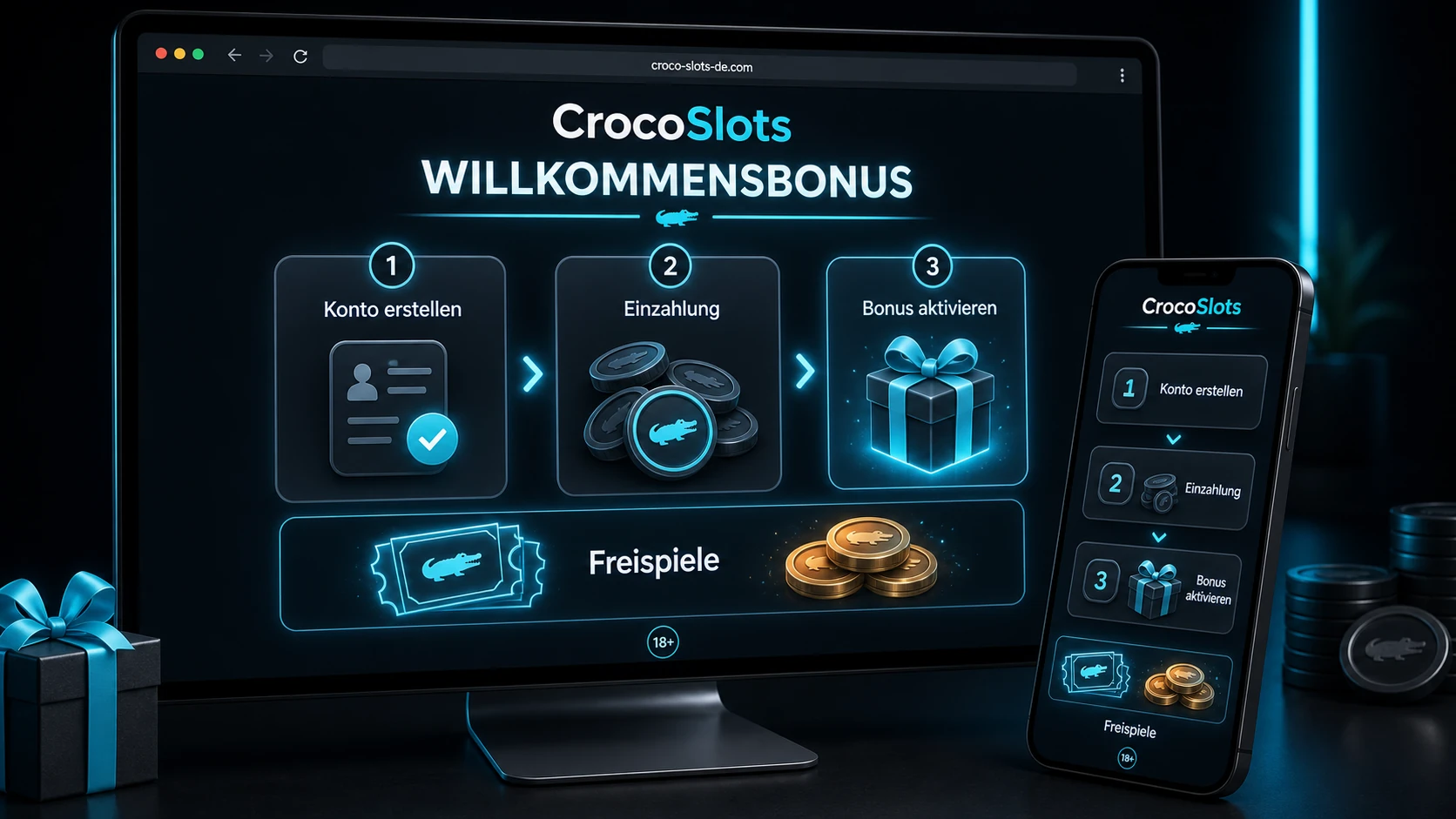 CrocoSlots Willkommensbonus für neue Spieler
