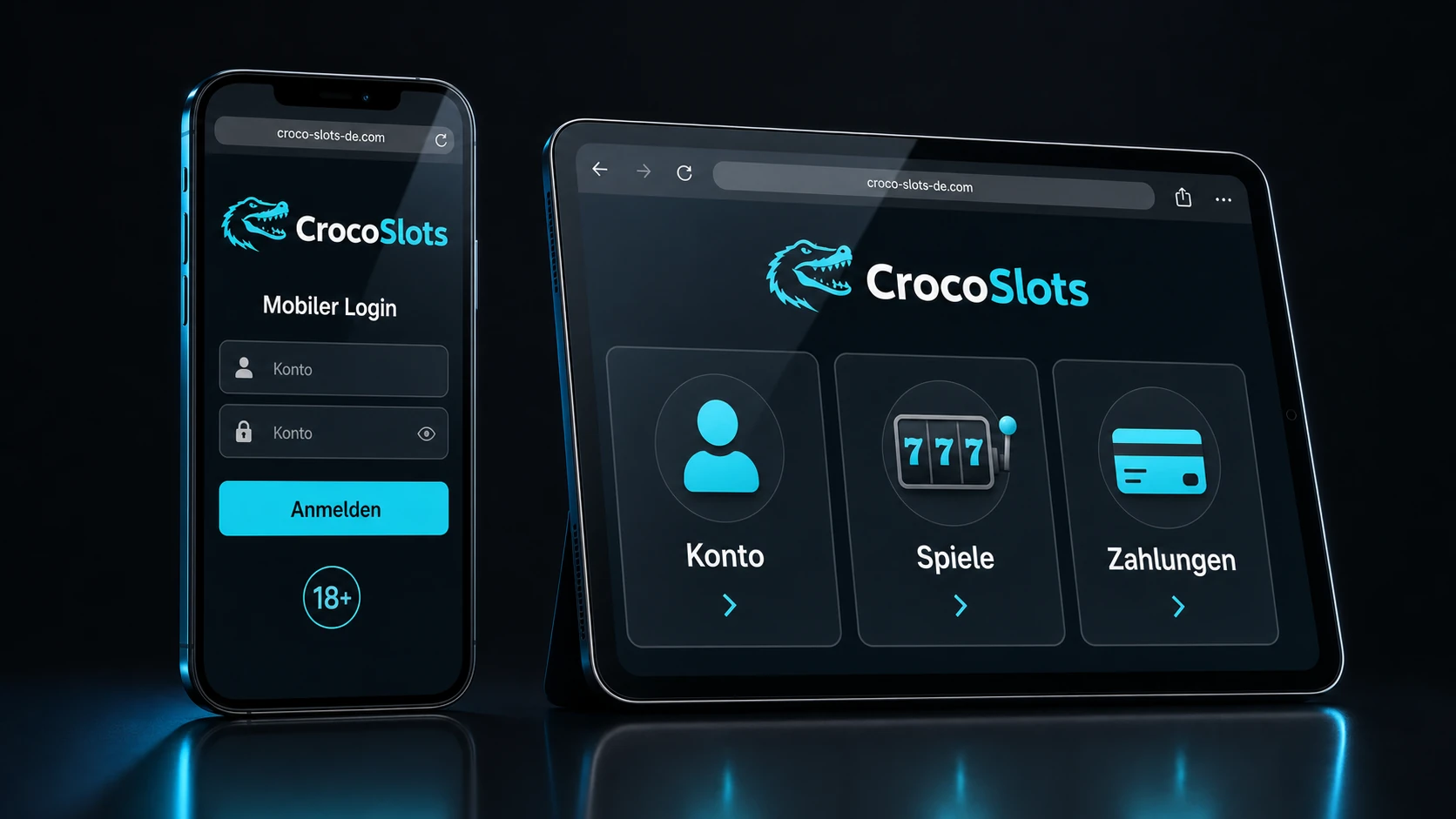 CrocoSlots Login auf mobilen Geräten